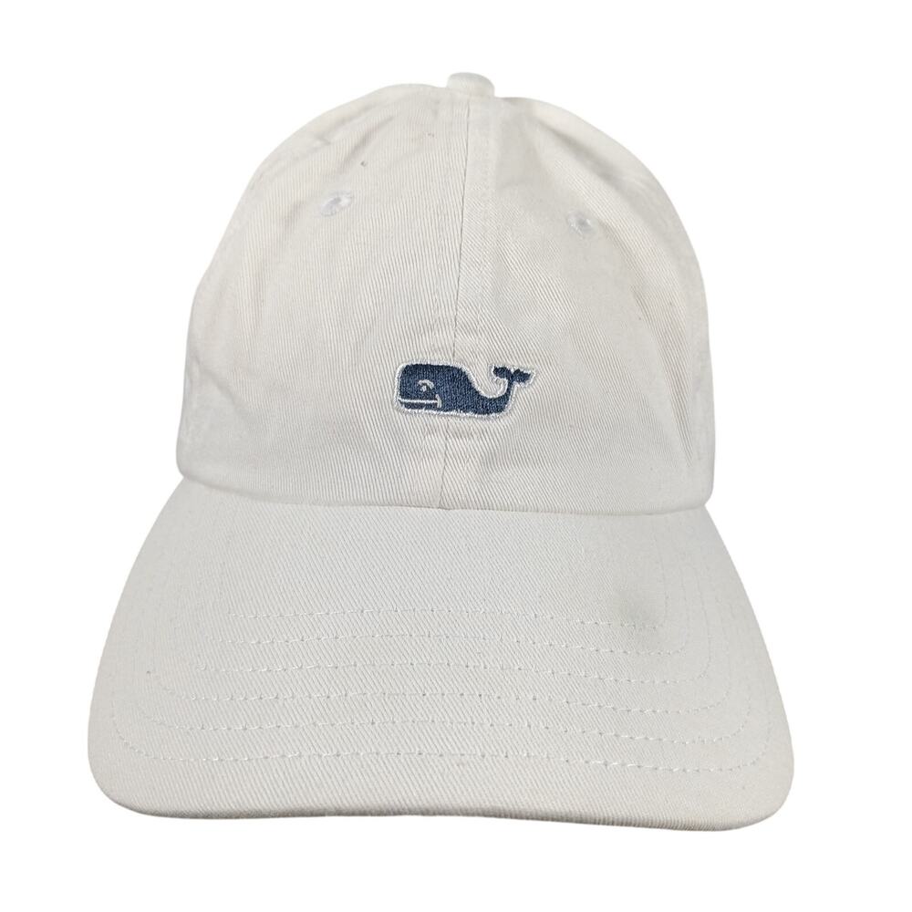 Vineyard Vines White Baseball Cap Adjustable Whale Logo Unisex Hat